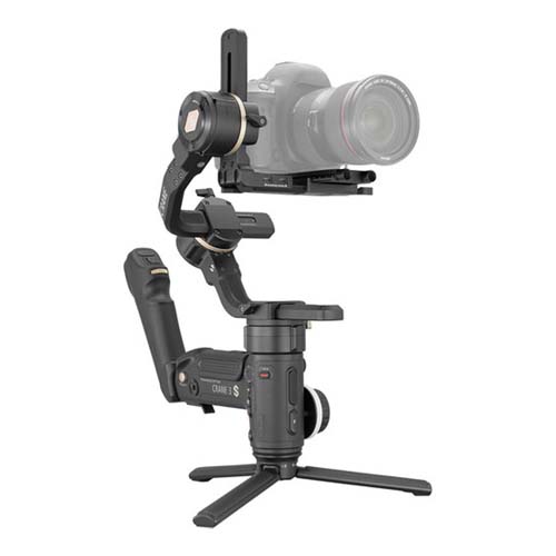 گیمبال دوربین ژیون کرین ۳ اس به همراه نگهدارنده دو دسته اسمال ریگ
