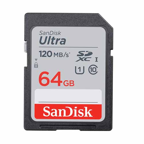 کارت حافظه اس دی SD Sandisk 64GB 120mb Ultra