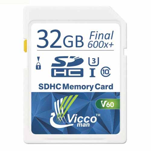 کارت حافظه SDHC ویکومن مدل Extra 600X کلاس 10استاندارد UHS-I سرعت 90MBS U3 4Kظرفیت 32 گیگابایت